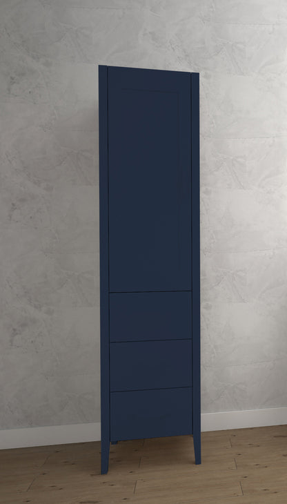 Encore 18"W x 18"D x 76"H Free Standing Linen Cabinet L Hinged