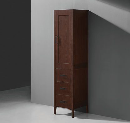 Encore 18"W x 18"D x 76"H Free Standing Linen Cabinet L Hinged