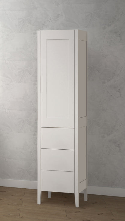 Encore 18"W x 18"D x 76"H Free Standing Linen Cabinet L Hinged