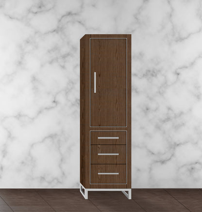 Estate 20"W x 18"D x 76"H Free Standing Linen Cabinet R Hinged