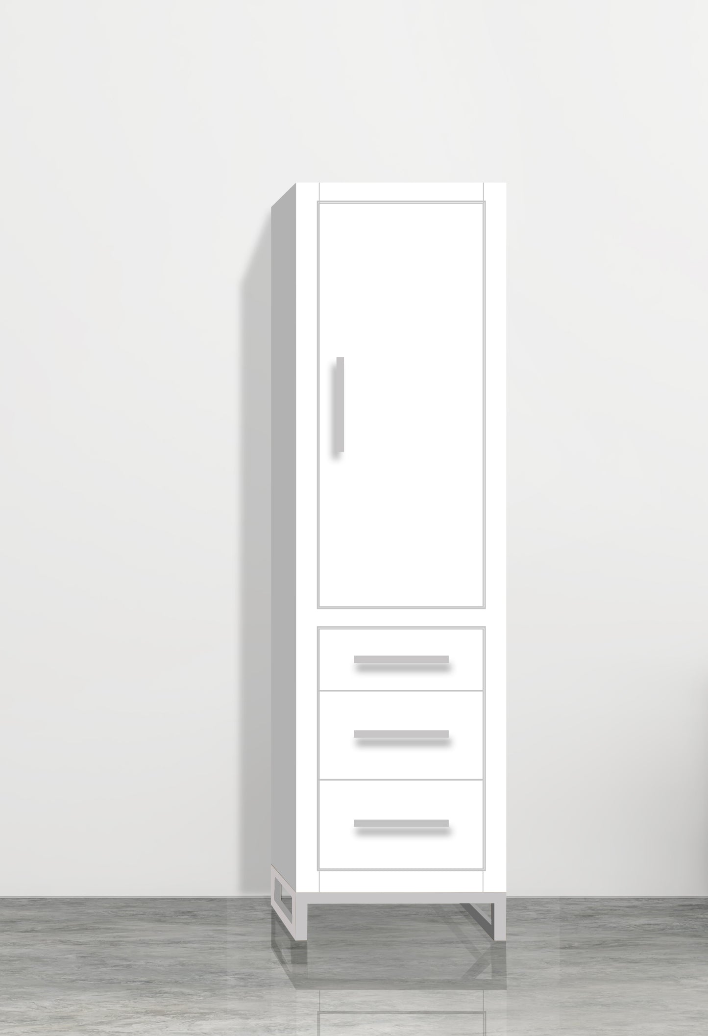 Estate 20"W x 18"D x 76"H Free Standing Linen Cabinet R Hinged