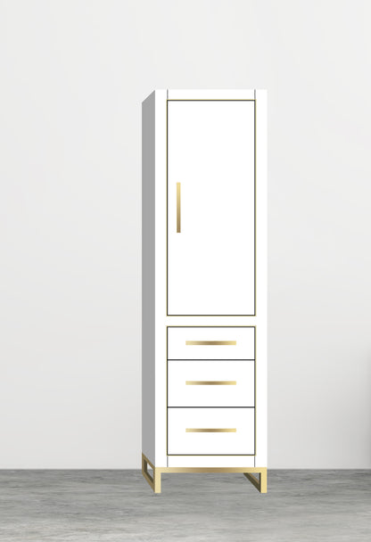 Estate 20"W x 18"D x 76"H Free Standing Linen Cabinet R Hinged
