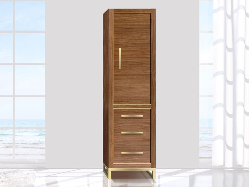 Estate 20"W x 18"D x 76"H Free Standing Linen Cabinet R Hinged