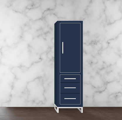 Estate 20"W x 18"D x 76"H Free Standing Linen Cabinet R Hinged