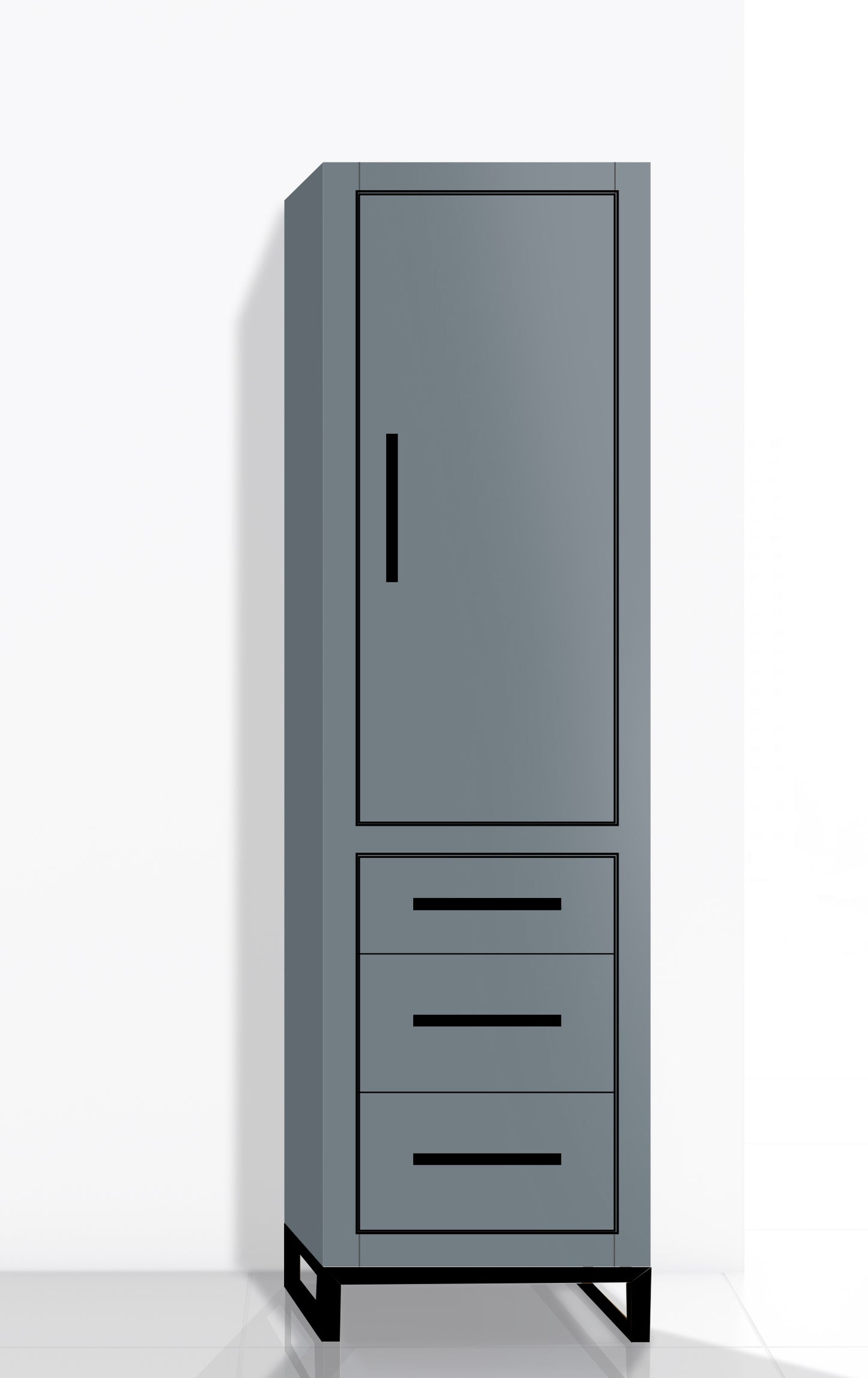 Estate 20"W x 18"D x 76"H Free Standing Linen Cabinet R Hinged