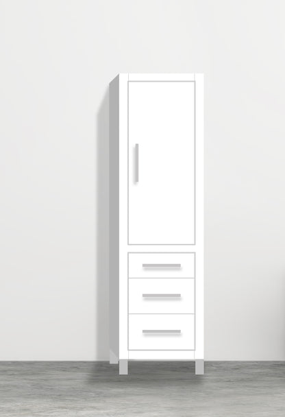 Estate 20"W x 18"D x 76"H Free Standing Linen Cabinet R Hinged