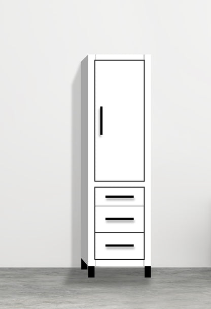Estate 20"W x 18"D x 76"H Free Standing Linen Cabinet R Hinged