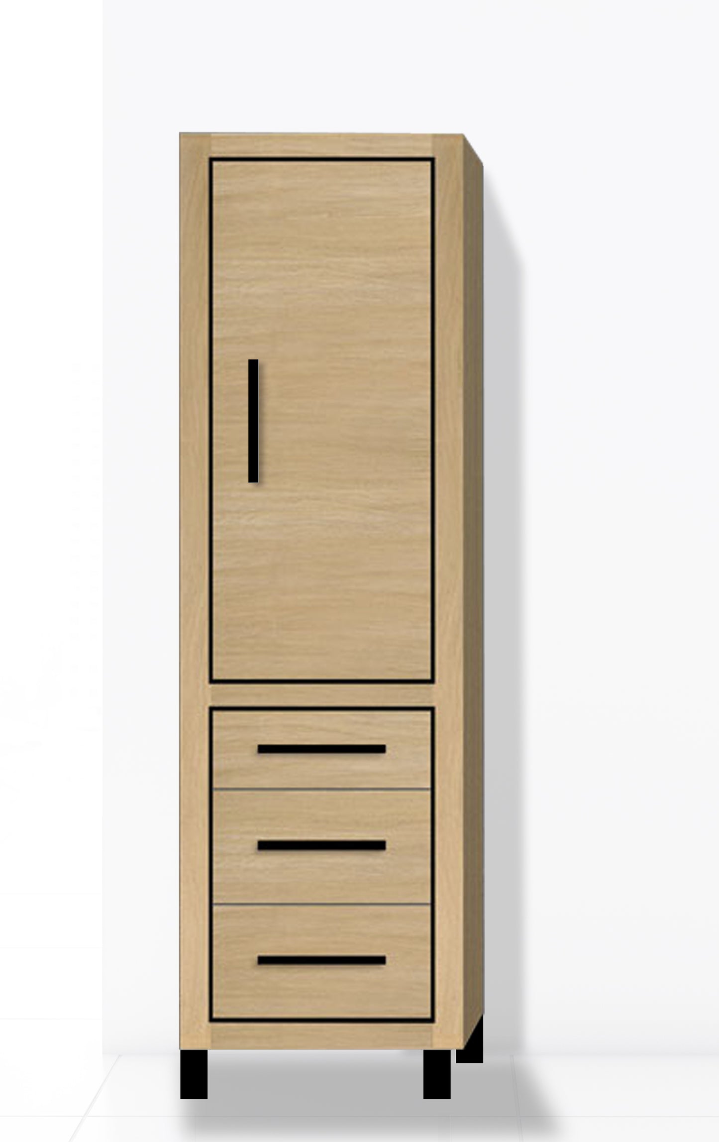 Estate 20"W x 18"D x 76"H Free Standing Linen Cabinet R Hinged