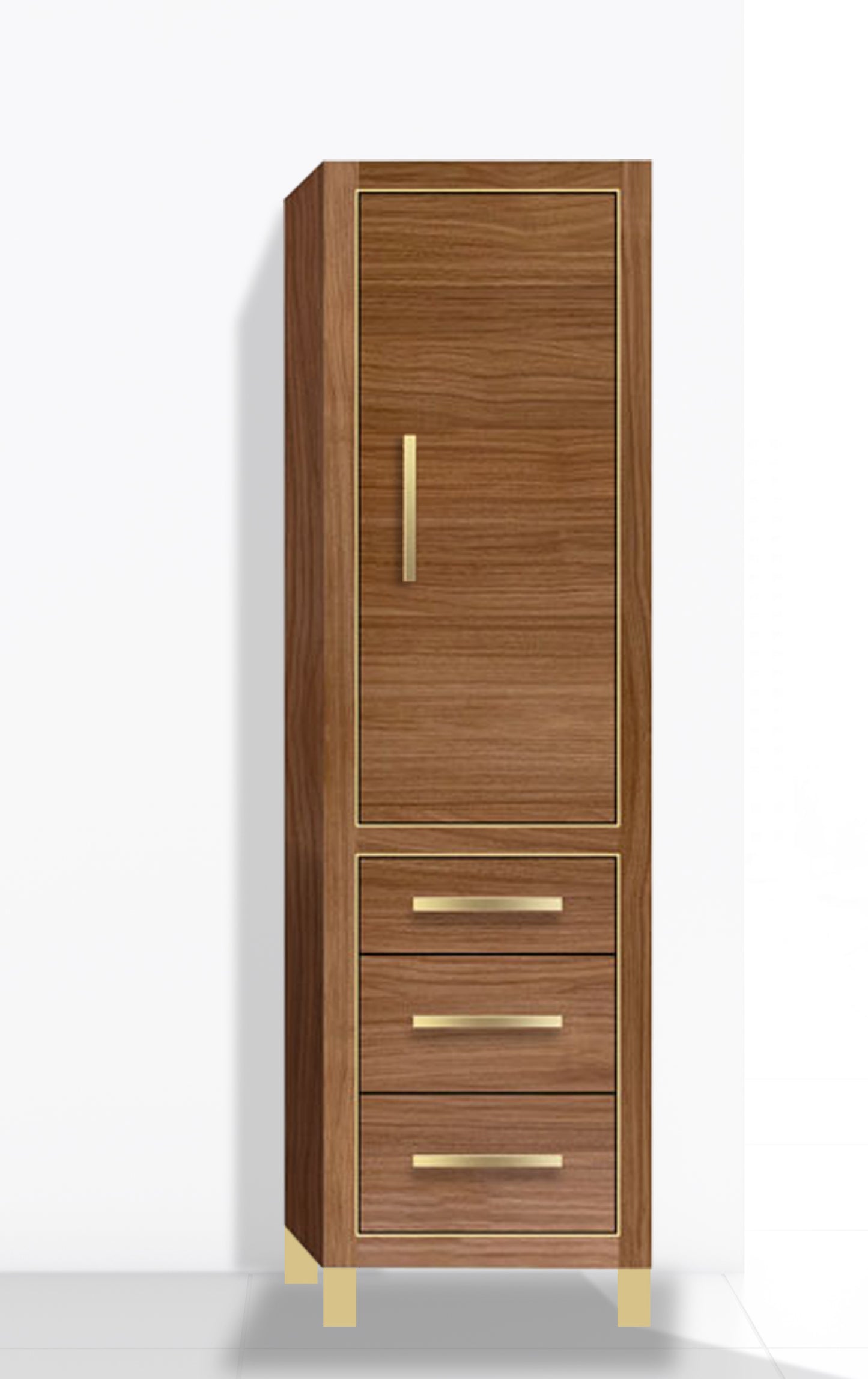 Estate 20"W x 18"D x 76"H Free Standing Linen Cabinet R Hinged