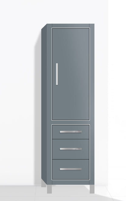 Estate 20"W x 18"D x 76"H Free Standing Linen Cabinet R Hinged
