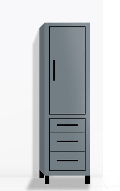 Estate 20"W x 18"D x 76"H Free Standing Linen Cabinet R Hinged