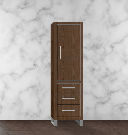 Estate 20"W x 18"D x 76"H Free Standing Linen Cabinet R Hinged