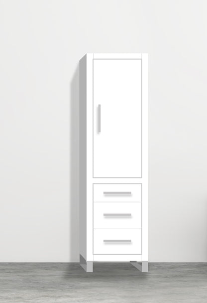 Estate 20"W x 18"D x 76"H Free Standing Linen Cabinet R Hinged