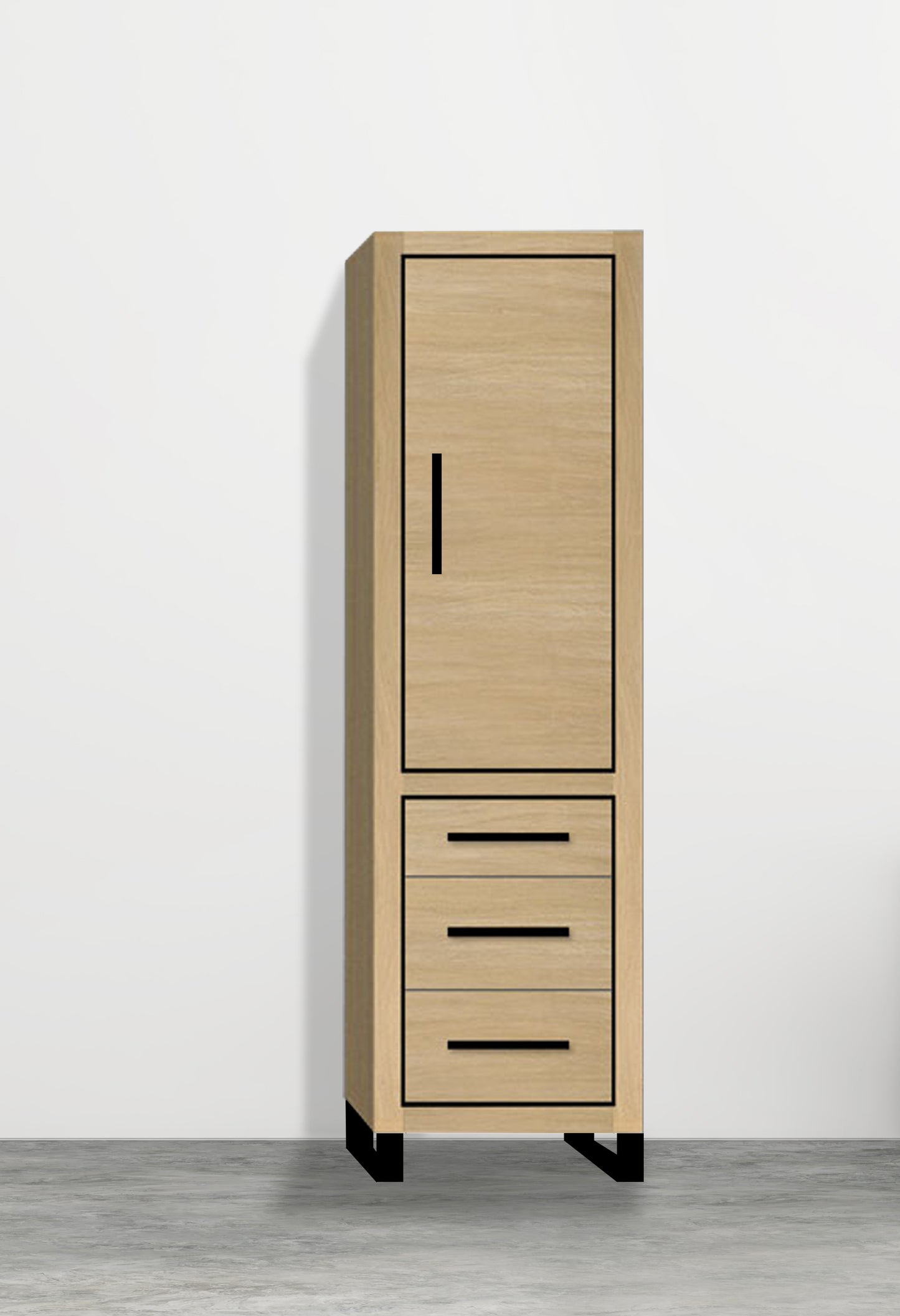 Estate 20"W x 18"D x 76"H Free Standing Linen Cabinet R Hinged