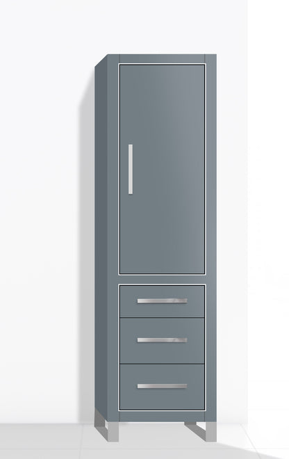 Estate 20"W x 18"D x 76"H Free Standing Linen Cabinet R Hinged