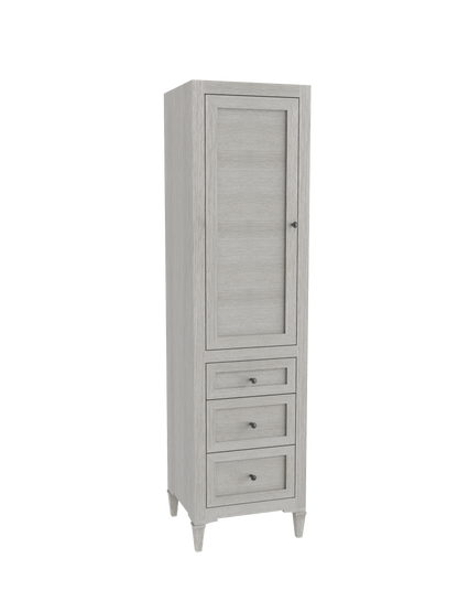 Heirloom 20"W x 18"D x 76"H Free Standing Linen Cabinet L Hinged