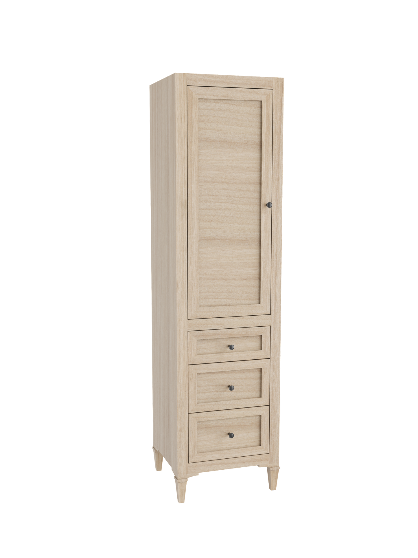 Heirloom 20"W x 18"D x 76"H Free Standing Linen Cabinet L Hinged