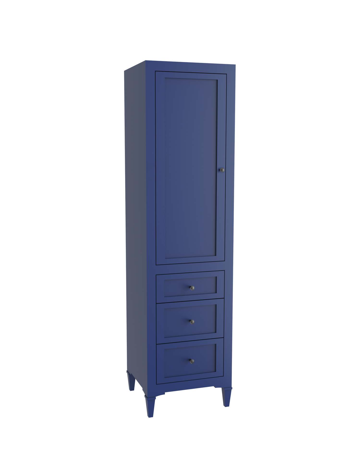 Heirloom 20"W x 18"D x 76"H Free Standing Linen Cabinet L Hinged