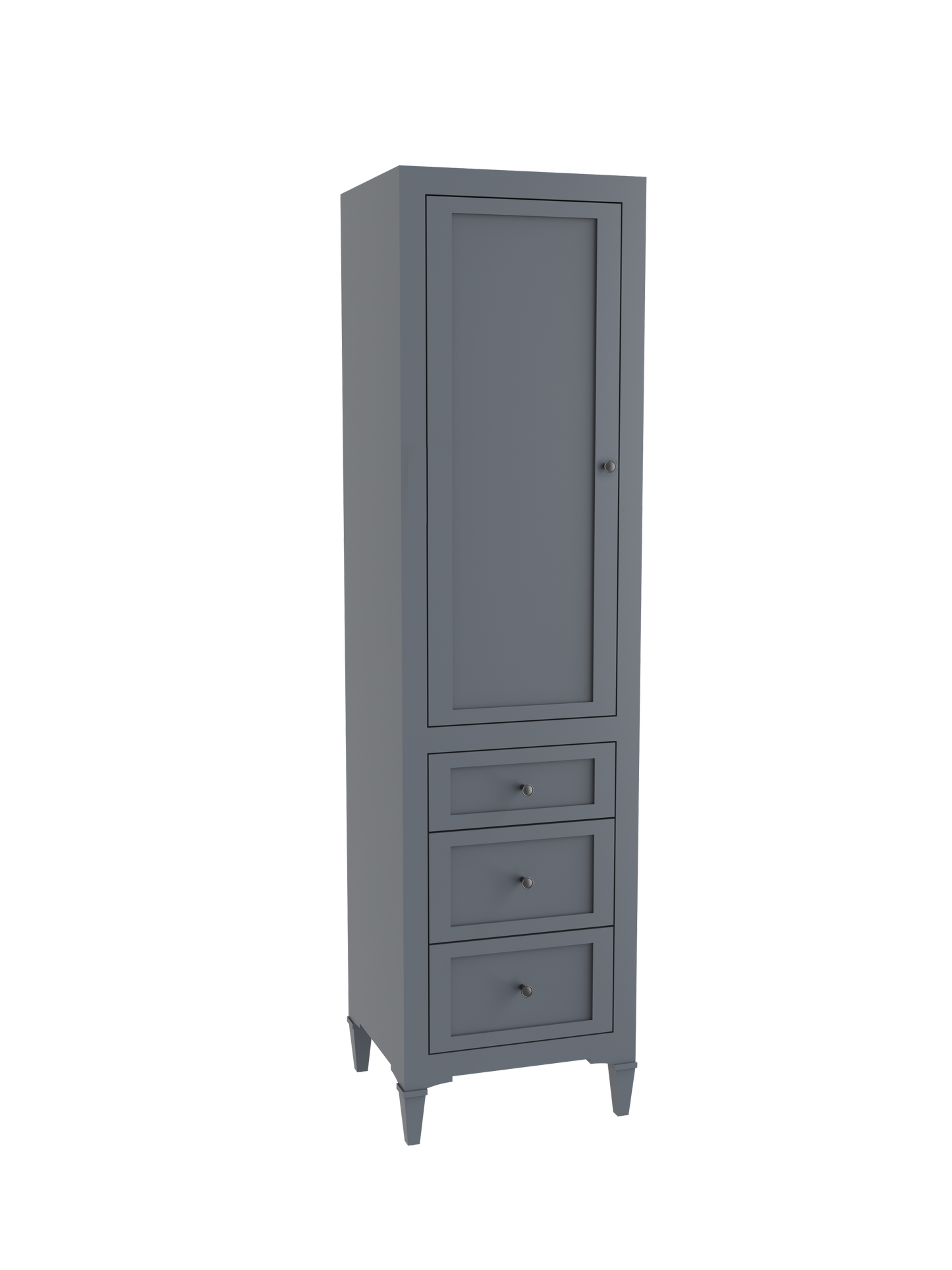Heirloom 20"W x 18"D x 76"H Free Standing Linen Cabinet L Hinged