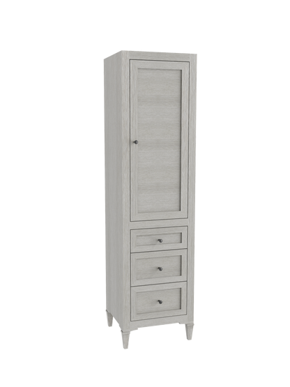 Heirloom 20"W x 18"D x 76"H Free Standing Linen Cabinet L Hinged