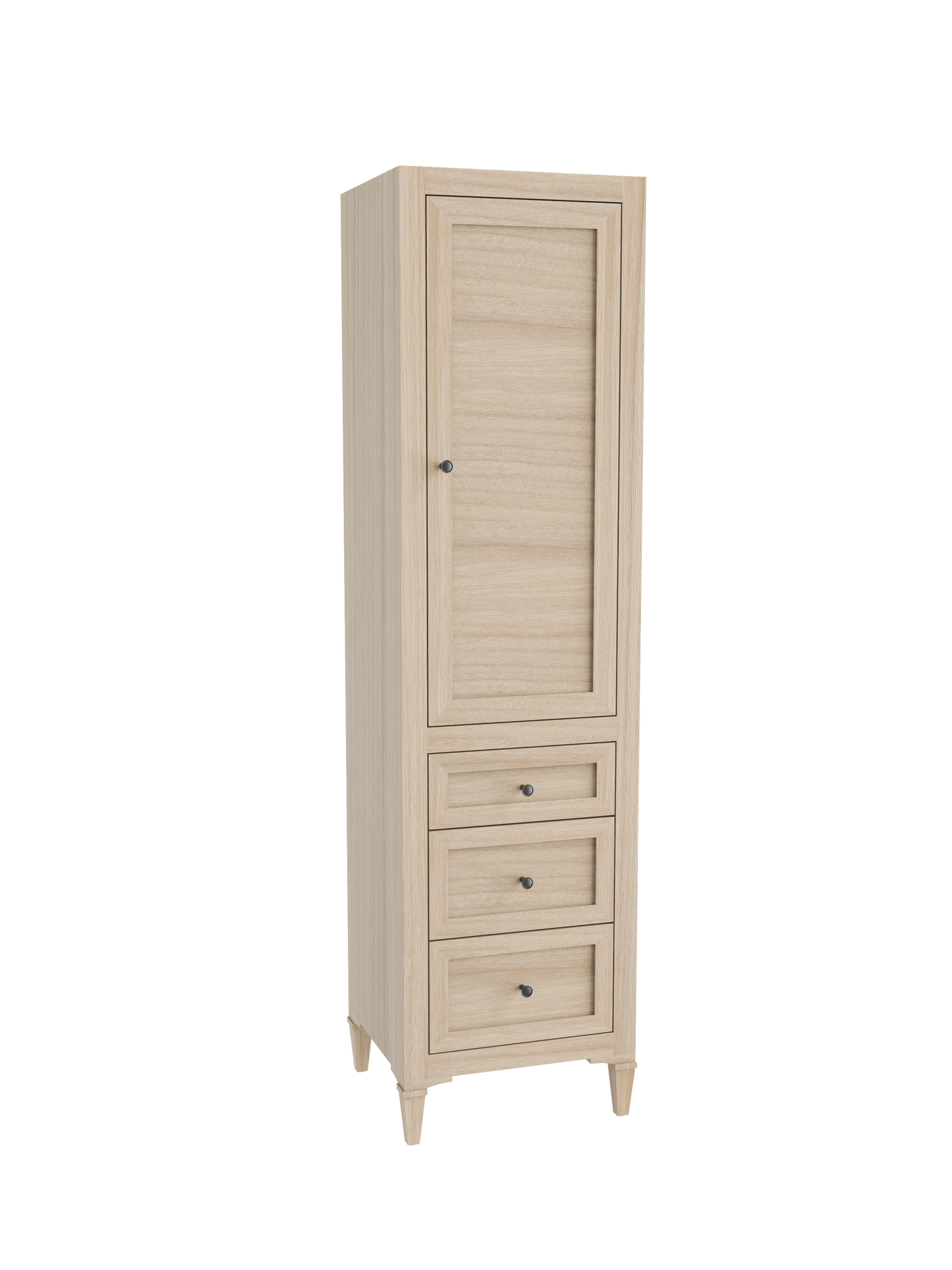 Heirloom 20"W x 18"D x 76"H Free Standing Linen Cabinet L Hinged