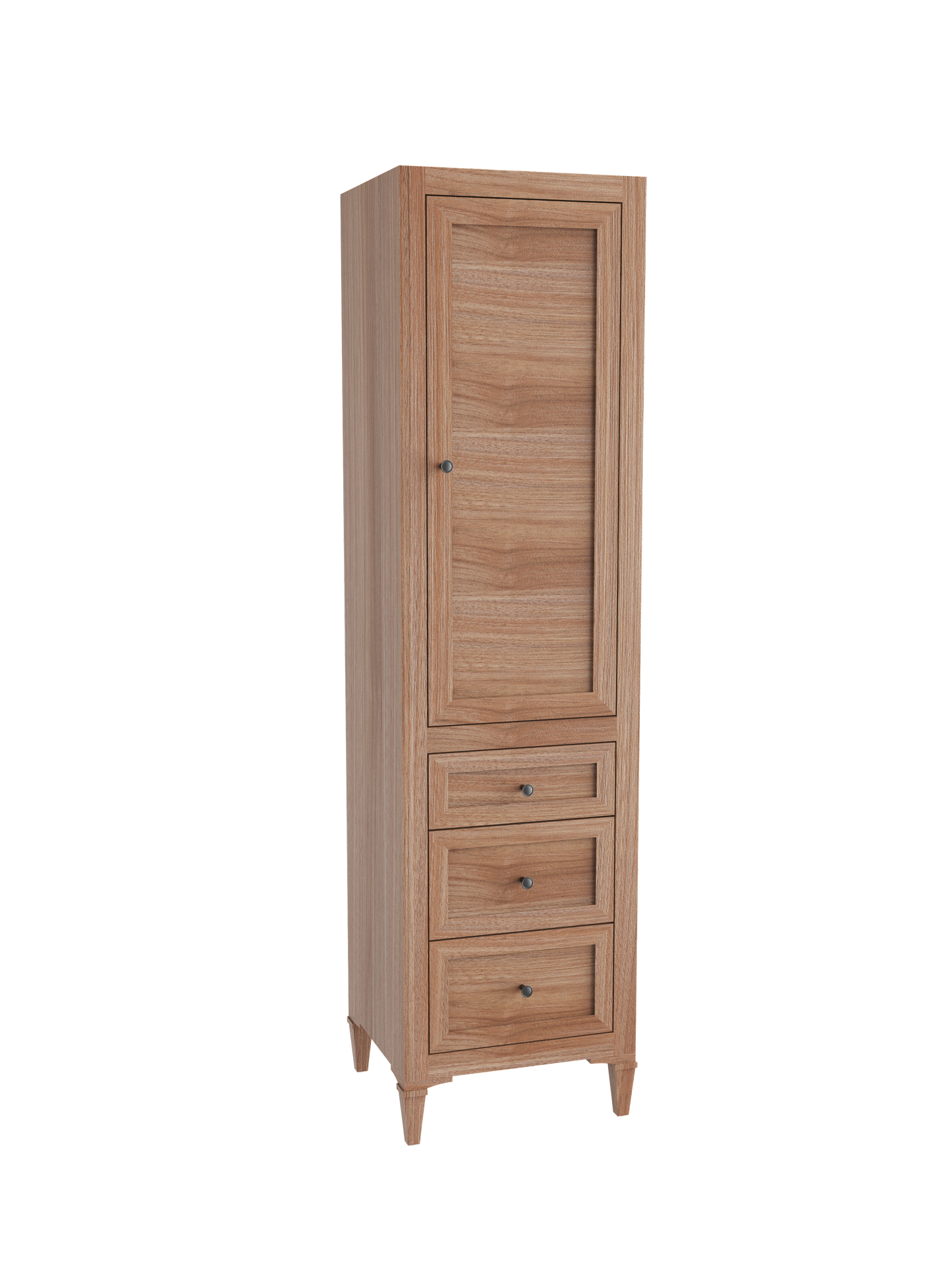 Heirloom 20"W x 18"D x 76"H Free Standing Linen Cabinet L Hinged