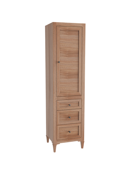 Heirloom 20"W x 18"D x 76"H Free Standing Linen Cabinet L Hinged
