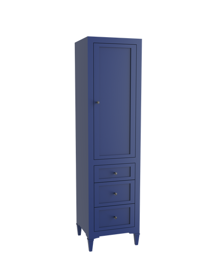 Heirloom 20"W x 18"D x 76"H Free Standing Linen Cabinet L Hinged