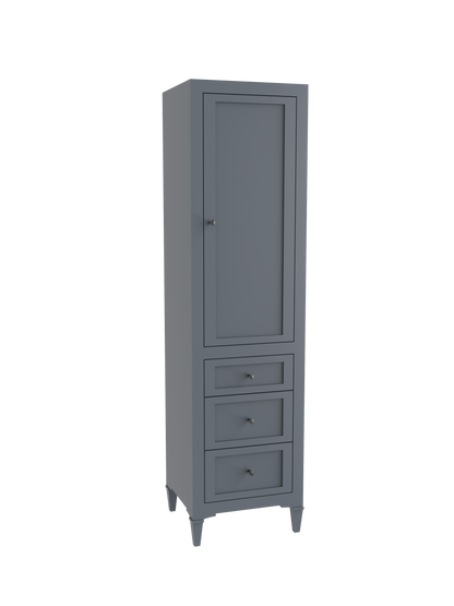 Heirloom 20"W x 18"D x 76"H Free Standing Linen Cabinet L Hinged