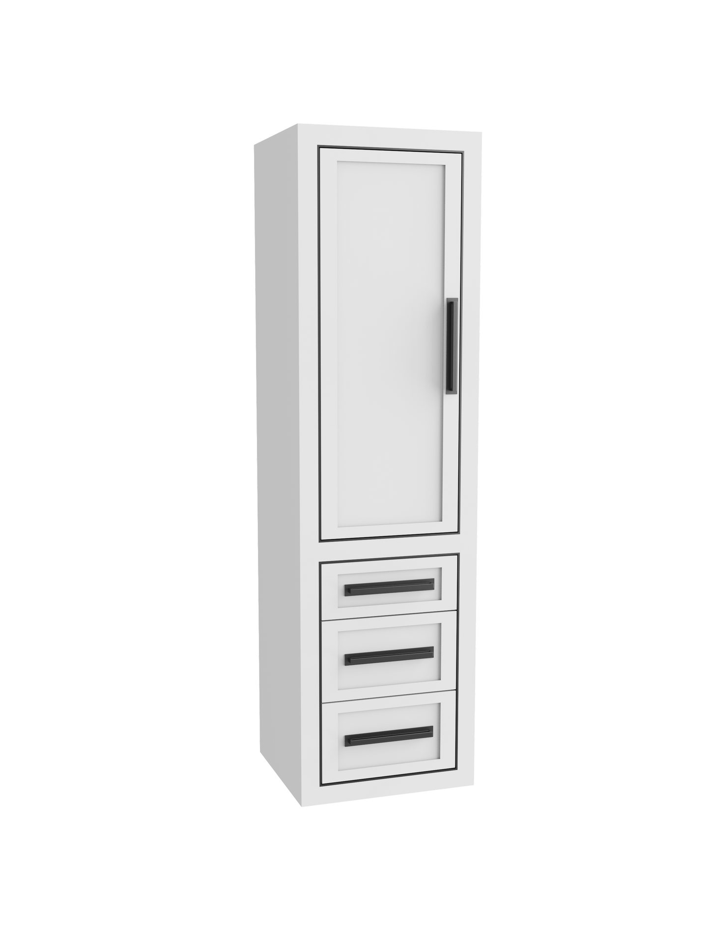Renaissance 20"W x 18"D x 71"H Wall Hung Linen Cabinet L Hinged