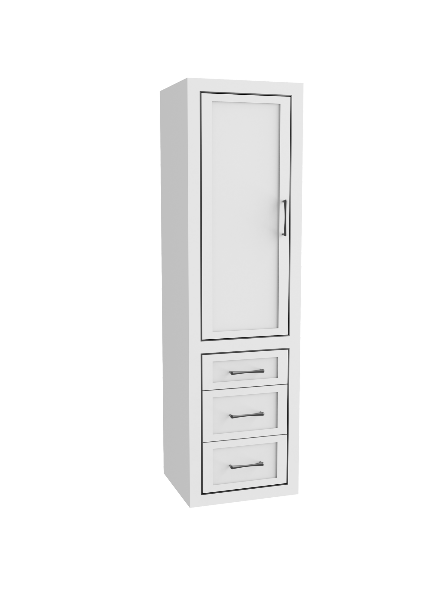 Renaissance 20"W x 18"D x 71"H Wall Hung Linen Cabinet L Hinged