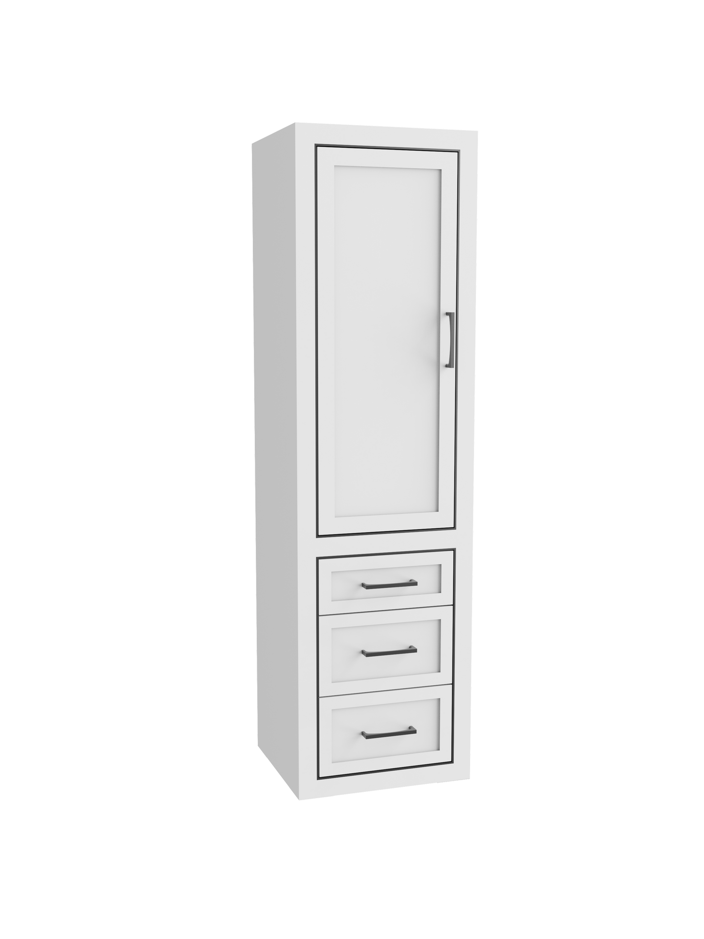 Renaissance 20"W x 18"D x 71"H Wall Hung Linen Cabinet L Hinged