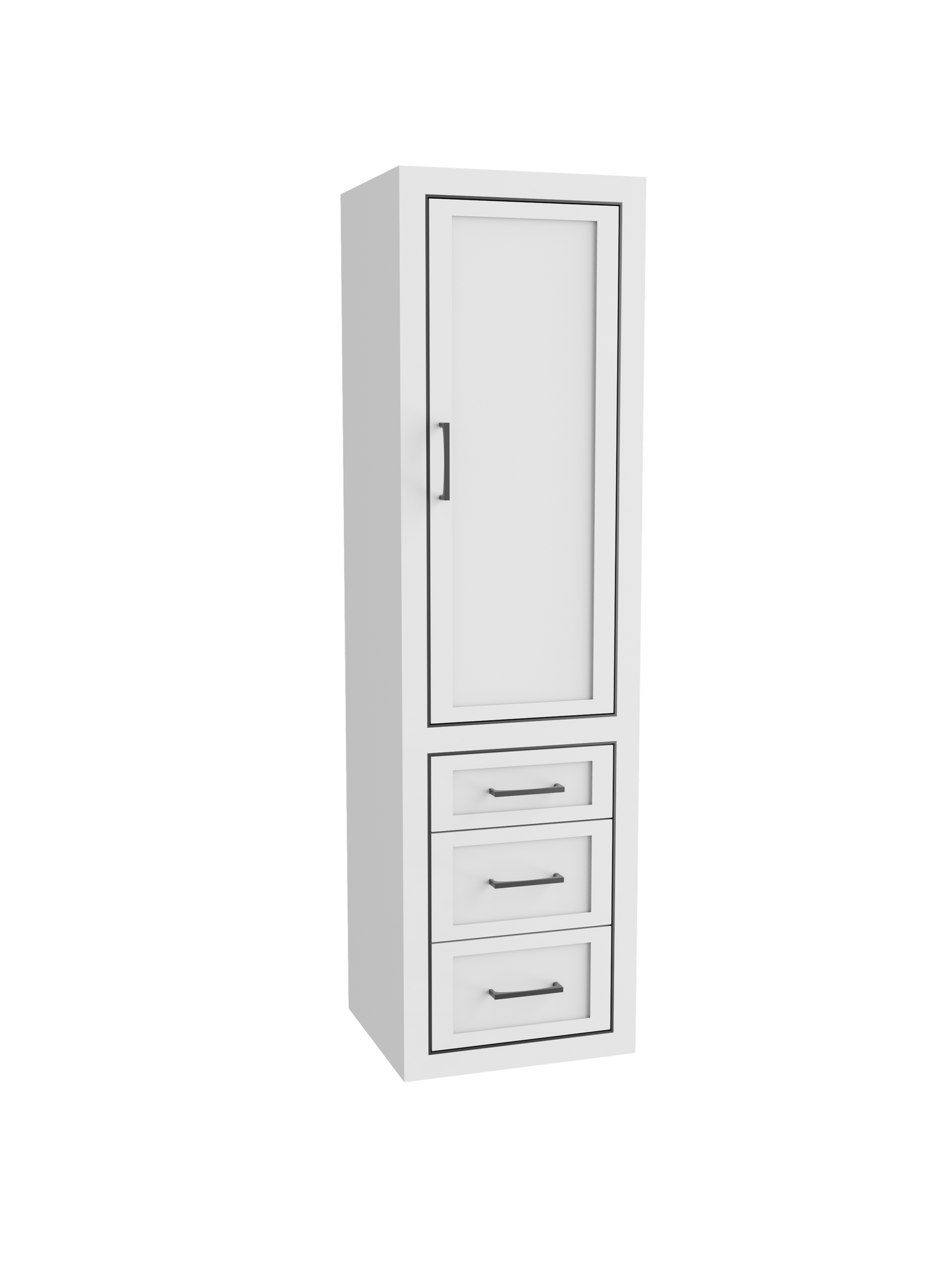 Renaissance 20"W x 18"D x 71"H Wall Hung Linen Cabinet R Hinged