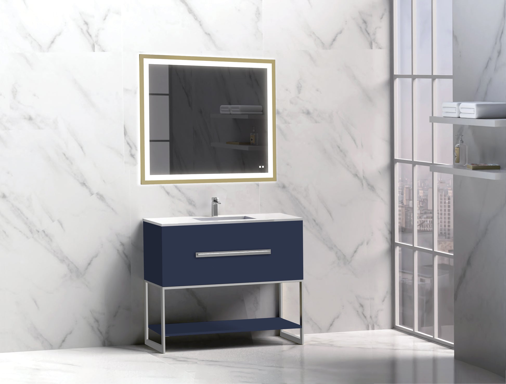 Madeli Loft 36" Free Standing Vanity Cabinet