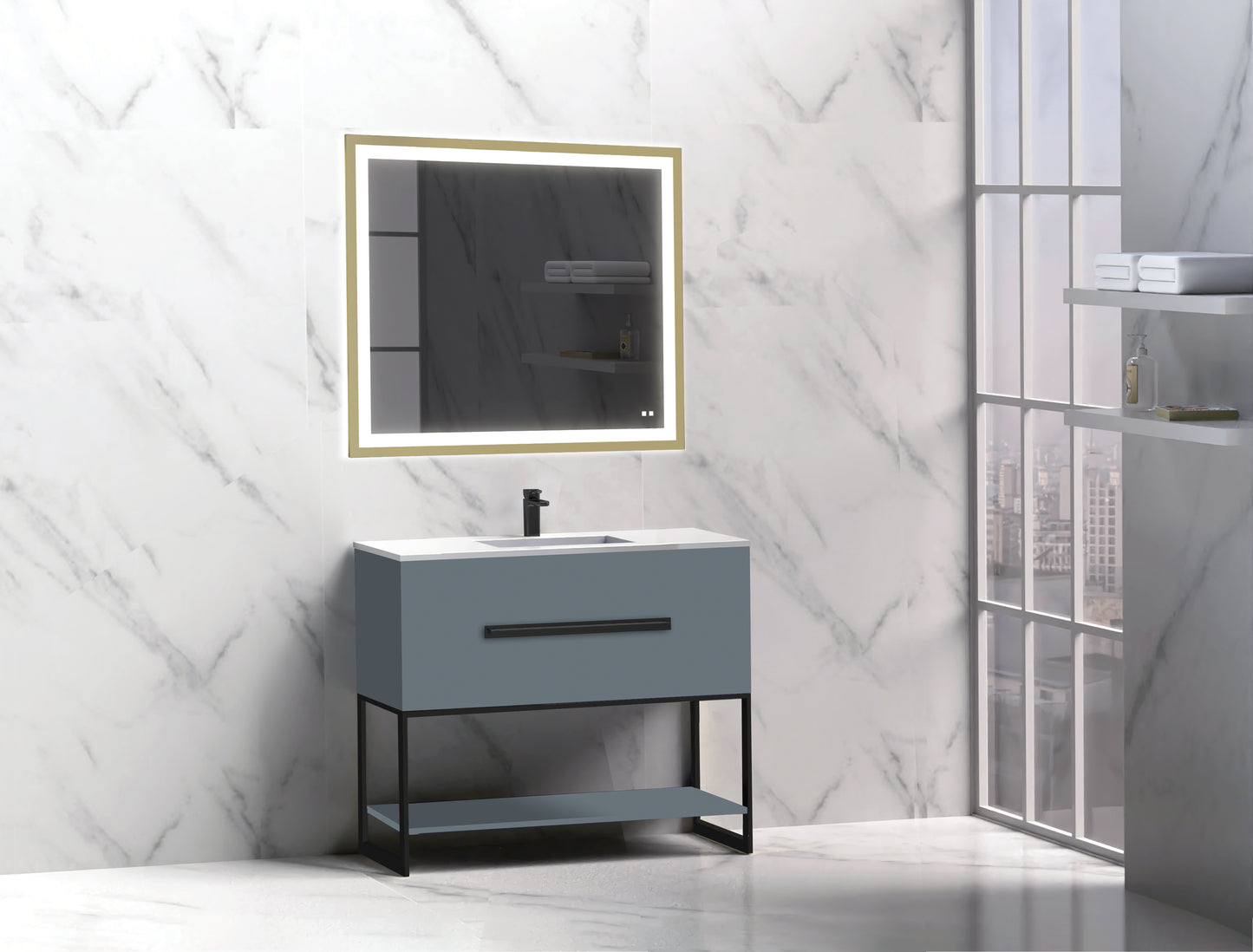 Loft 36" Free Standing Vanity Cabinet