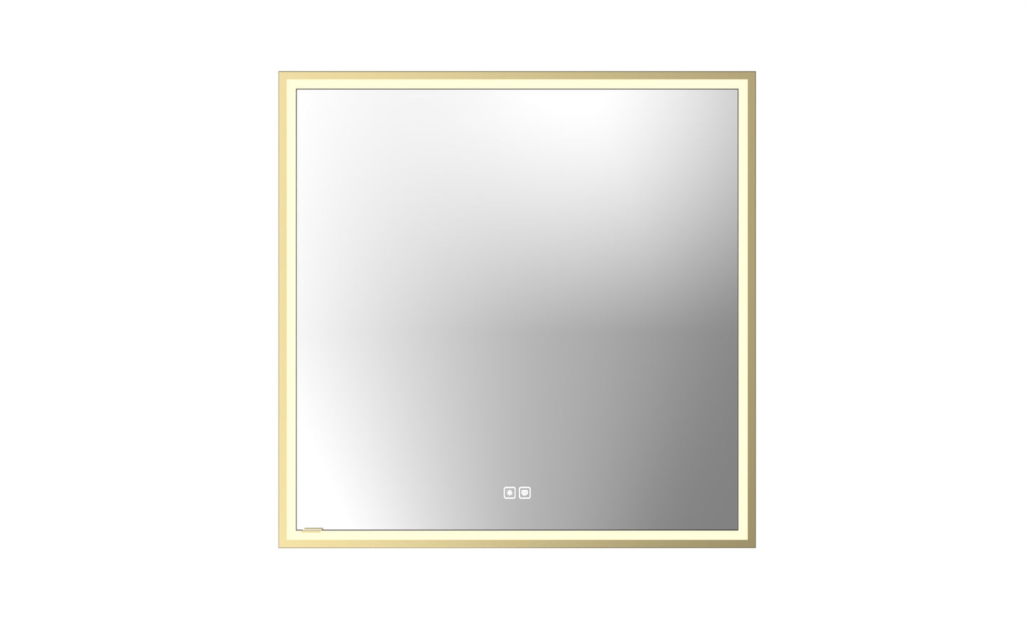 Illusion Lighted Mirrored Cabinet, Recessed Mount, 2700/3000/4000K Temperature, Deffoger, Dimmable, Three-direction Light Diffuser