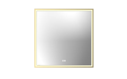 Illusion Lighted Mirrored Cabinet, Recessed Mount, 2700/3000/4000K Temperature, Deffoger, Dimmable, Three-direction Light Diffuser
