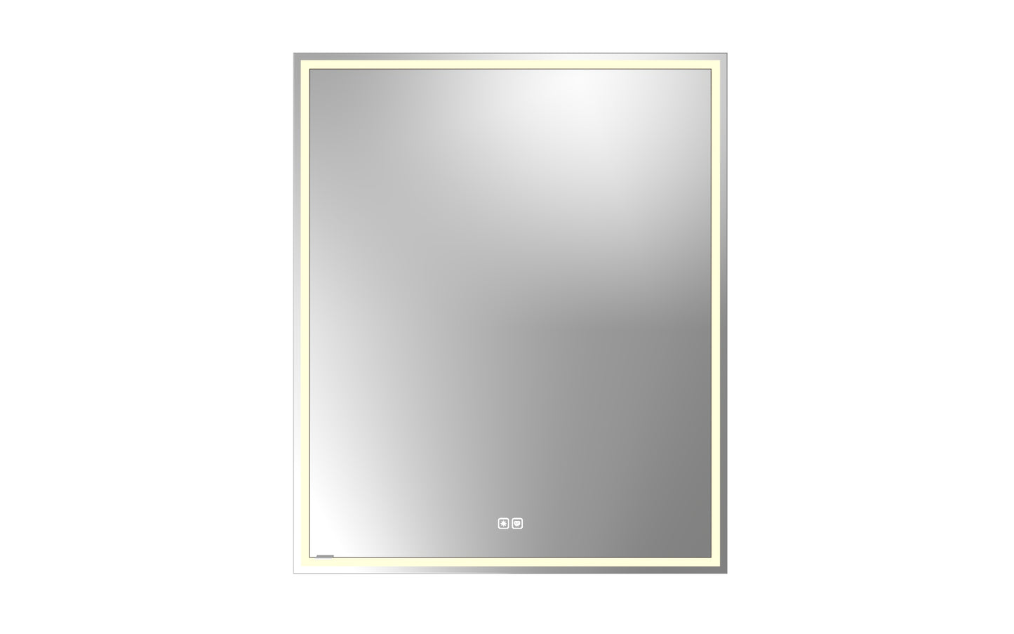 Illusion Lighted Mirrored Cabinet, Recessed Mount, 2700/3000/4000K Temperature, Deffoger, Dimmable, Three-direction Light Diffuser