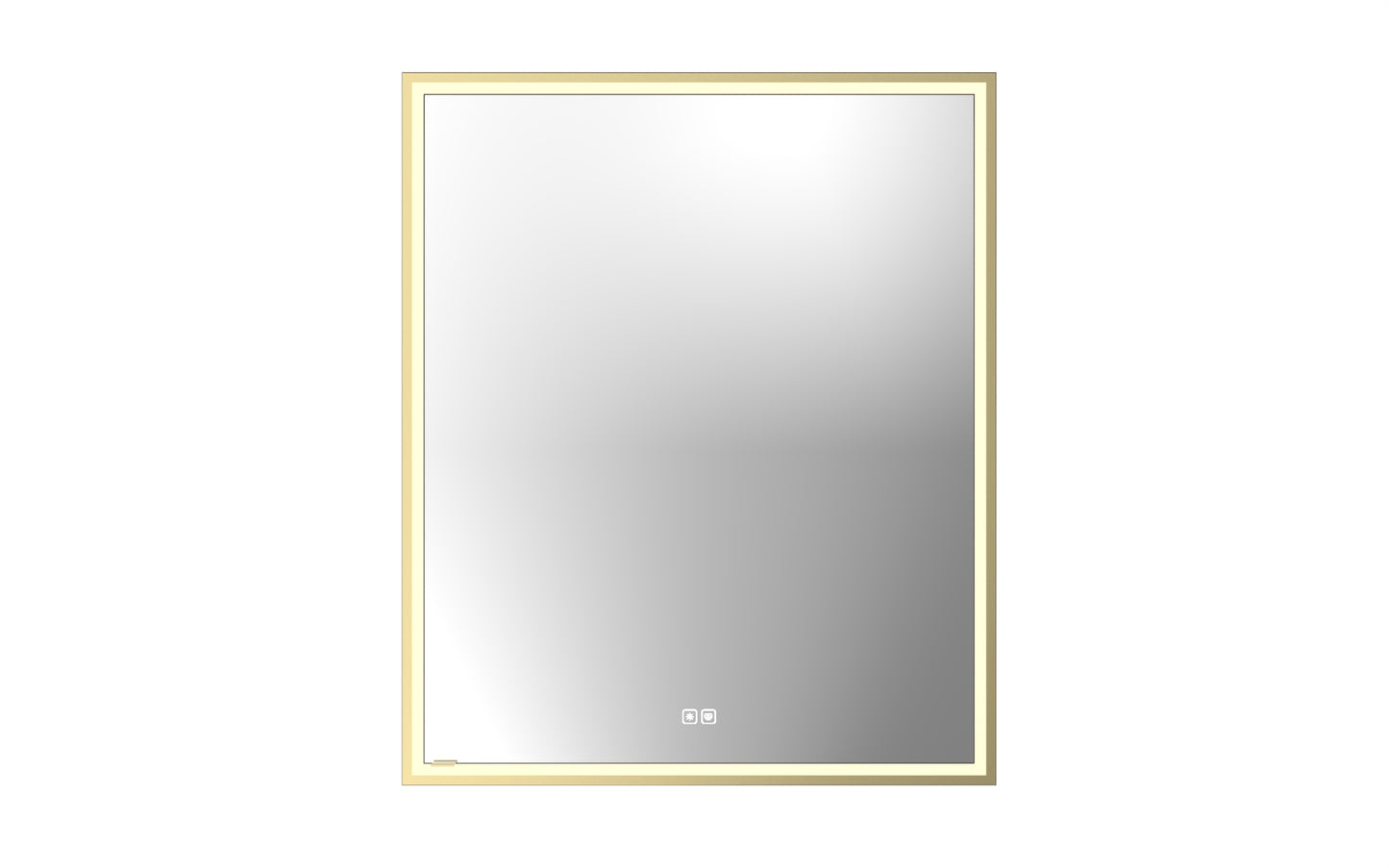 Illusion Lighted Mirrored Cabinet, Recessed Mount, 2700/3000/4000K Temperature, Deffoger, Dimmable, Three-direction Light Diffuser
