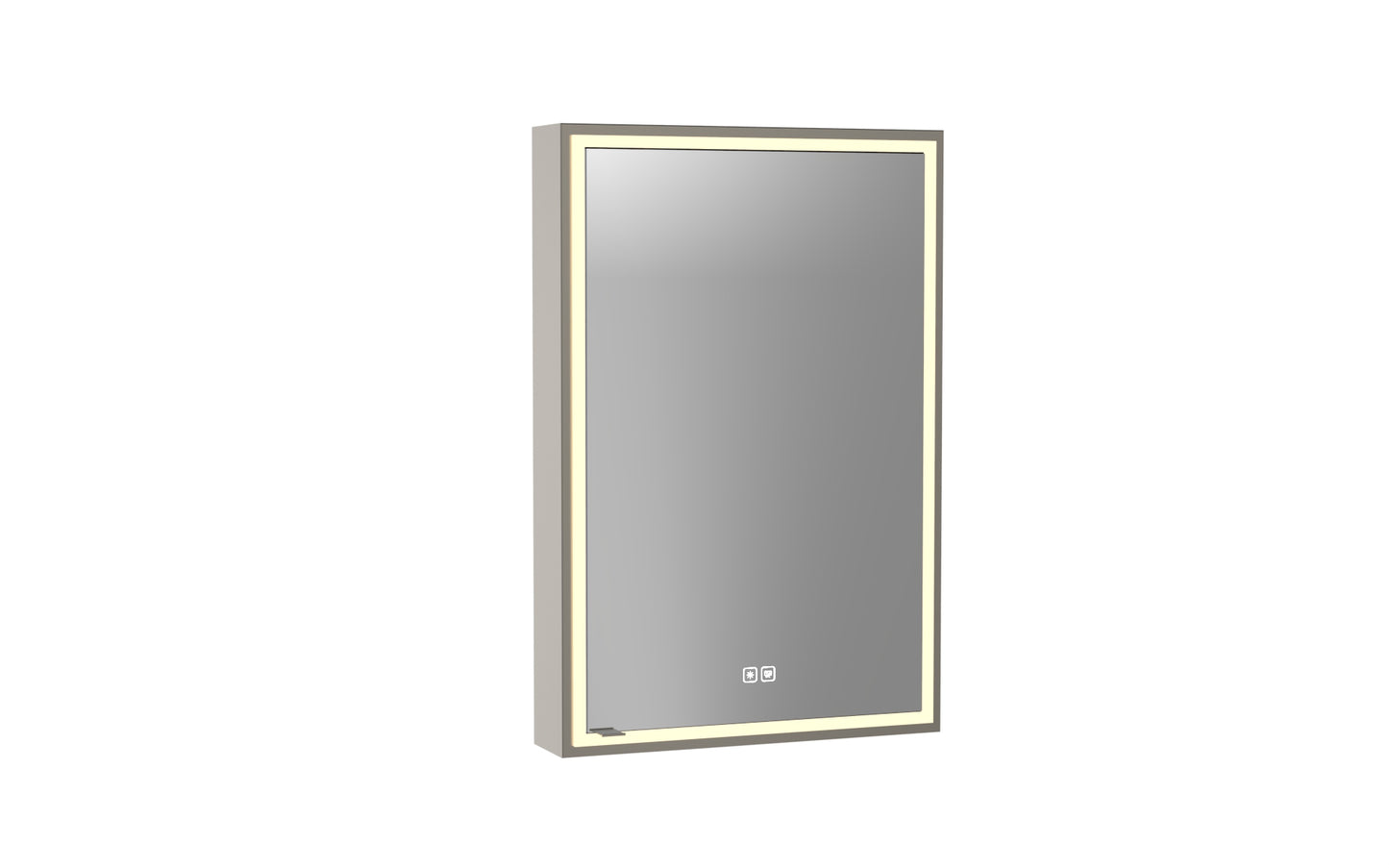 Pioneer Lighted Mirrored Cabinet, Surface Mount, 2700/3000/4000K Temperature, Deffoger, Dimmable, Three-direction Light Diffuser