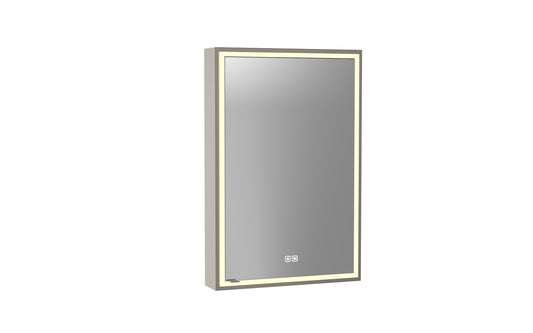 Pioneer Lighted Mirrored Cabinet, Surface Mount, 2700/3000/4000K Temperature, Deffoger, Dimmable, Three-direction Light Diffuser