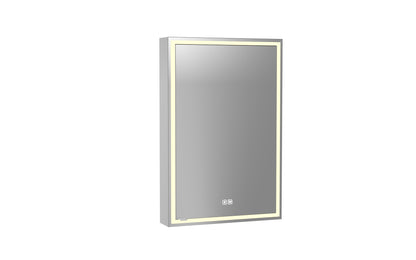 Pioneer Lighted Mirrored Cabinet, Surface Mount, 2700/3000/4000K Temperature, Deffoger, Dimmable, Three-direction Light Diffuser