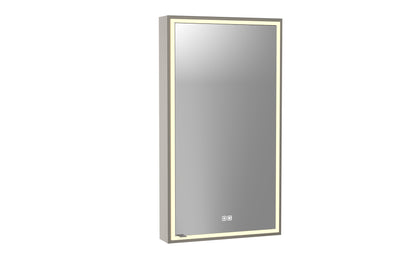Pioneer Lighted Mirrored Cabinet, Surface Mount, 2700/3000/4000K Temperature, Deffoger, Dimmable, Three-direction Light Diffuser
