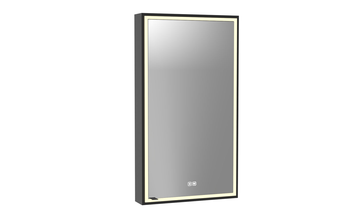 Pioneer Lighted Mirrored Cabinet, Surface Mount, 2700/3000/4000K Temperature, Deffoger, Dimmable, Three-direction Light Diffuser