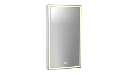 Pioneer Lighted Mirrored Cabinet, Surface Mount, 2700/3000/4000K Temperature, Deffoger, Dimmable, Three-direction Light Diffuser