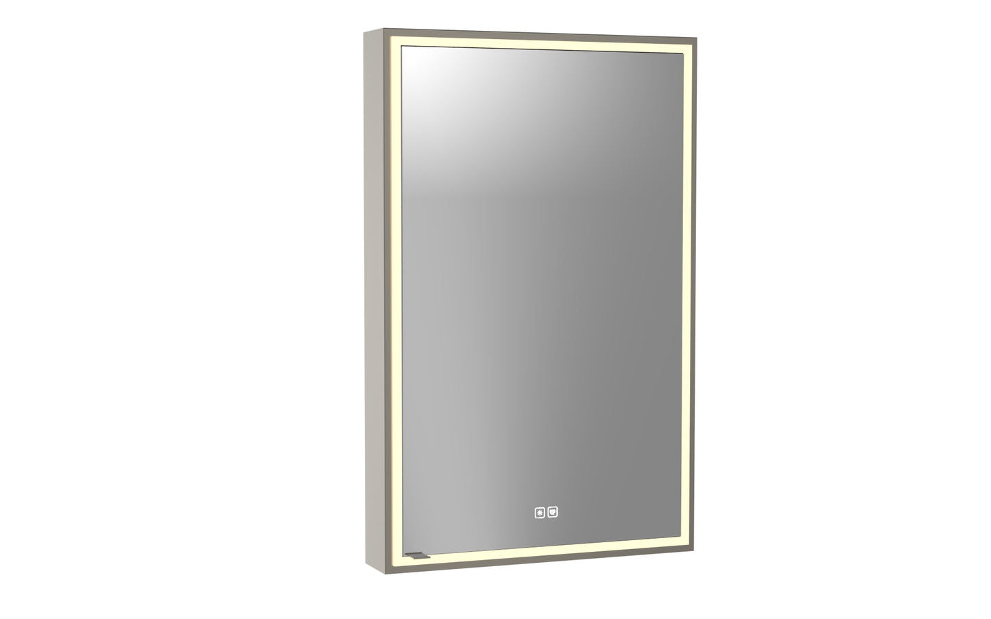 Pioneer Lighted Mirrored Cabinet, Surface Mount, 2700/3000/4000K Temperature, Deffoger, Dimmable, Three-direction Light Diffuser