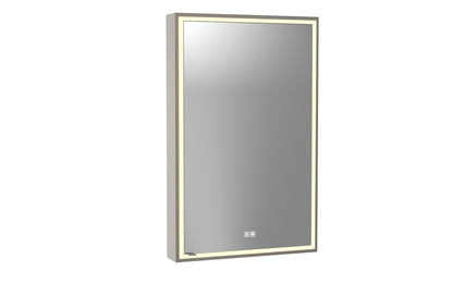 Pioneer Lighted Mirrored Cabinet, Surface Mount, 2700/3000/4000K Temperature, Deffoger, Dimmable, Three-direction Light Diffuser