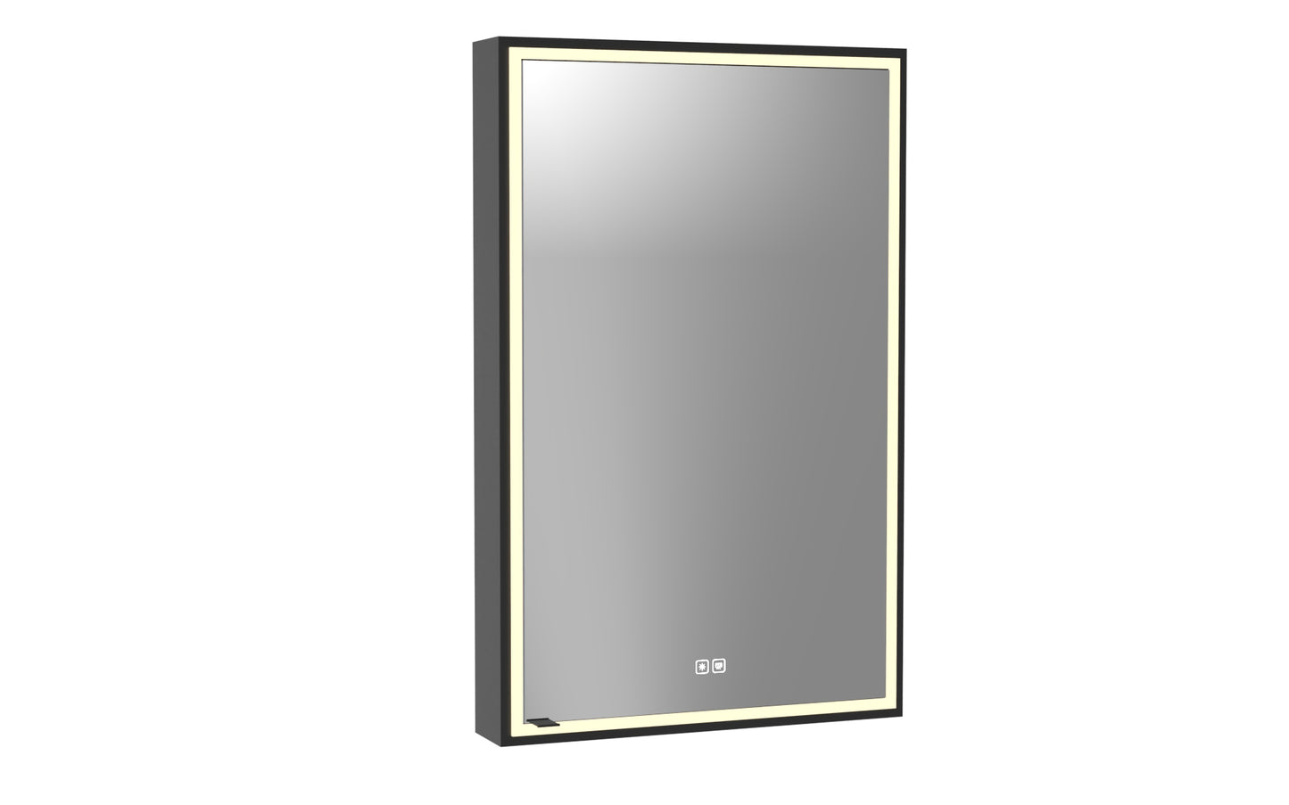 Pioneer Lighted Mirrored Cabinet, Surface Mount, 2700/3000/4000K Temperature, Deffoger, Dimmable, Three-direction Light Diffuser