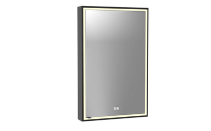 Pioneer Lighted Mirrored Cabinet, Surface Mount, 2700/3000/4000K Temperature, Deffoger, Dimmable, Three-direction Light Diffuser