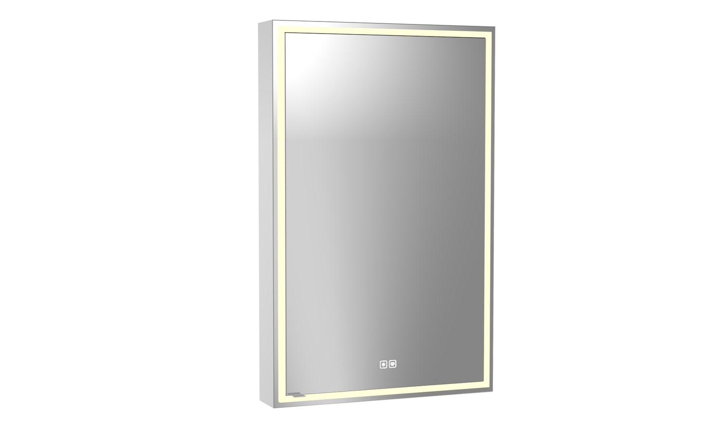 Pioneer Lighted Mirrored Cabinet, Surface Mount, 2700/3000/4000K Temperature, Deffoger, Dimmable, Three-direction Light Diffuser